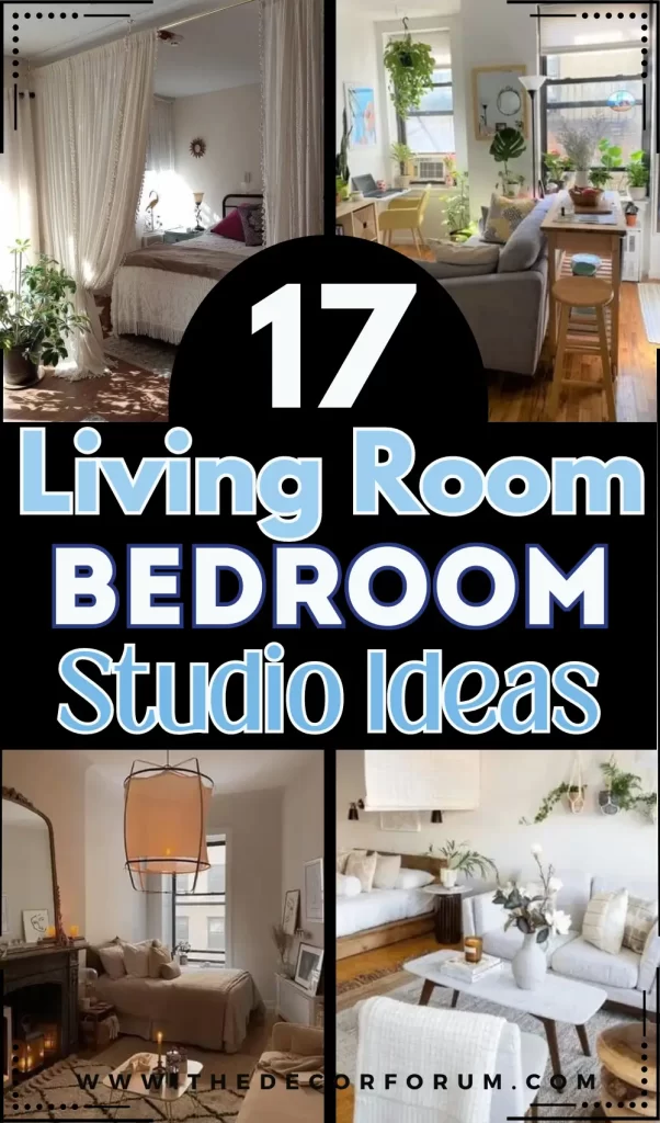 I’m loving these living room-bedroom combo ideas with smart furniture and modern designs—check out 17 ways to style your space at thedecorforum.com!