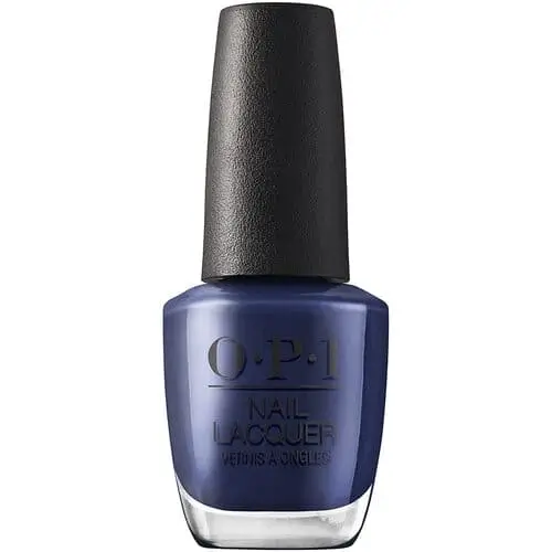 OPI Isn't It Grand Avenue nail polish, a deep navy shade similar to Hailey Bieber’s Midnight Mantra. Get this luxe look by exploring our blog for more celebrity-inspired nail color ideas.