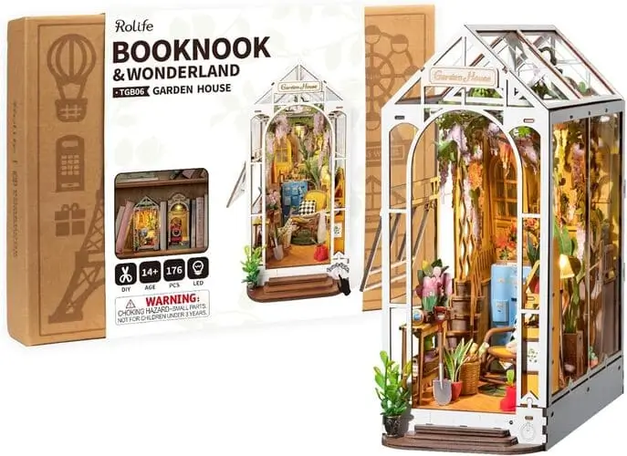 Book Nook – Unique Christmas Gift for Tween Girls 2024. Miniature Bookshelf Insert for Creating a Magical Reading Scene. Perfect for Book Lovers and DIY Enthusiasts!