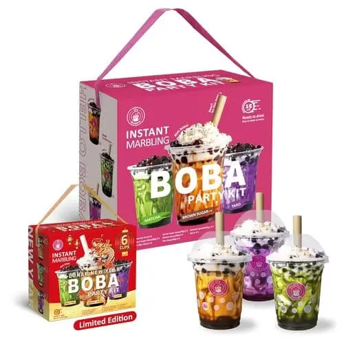 Bubble Tea Kit – Fun and Creative Christmas Gift for Tween Girls 2024. Make Delicious DIY Bubble Tea at Home with This Complete Set!