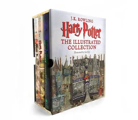 Harry Potter Illustrated Box Set – Magical Christmas Gift for Tween Girls 2024. Stunning Artwork and Collectible Edition for Potterheads.