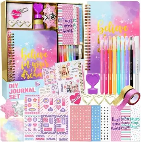 Cute Stationery Set – Adorable Christmas Gift for Tween Girls 2024. Includes Fun and Colorful Notebooks, Pens, and Stickers for Creative Writing and School Supplies!