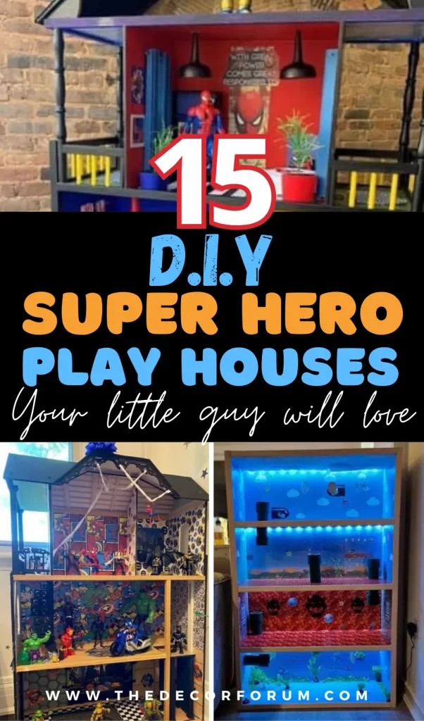 15 DIY action figure play houses for boys