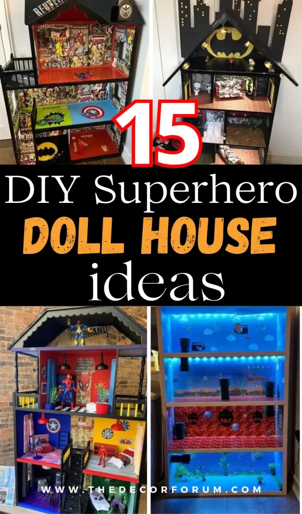 15 DIY superhero dollhouse ideas for boys