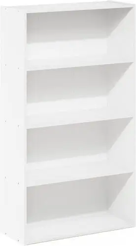 White bookshelf available on Amazon – perfect for transforming into an action figure playhouse. Discover creative bookshelf playhouse ideas on our website!