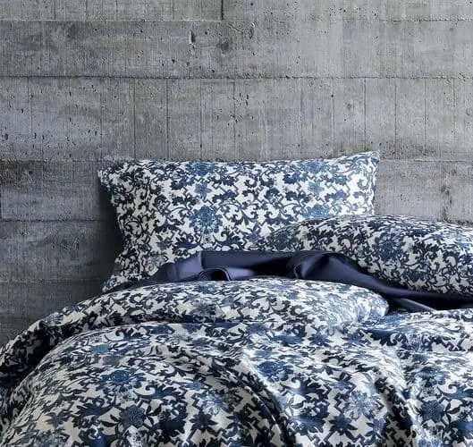 Mediterranean tile blue bedding set for medterranean bedroom