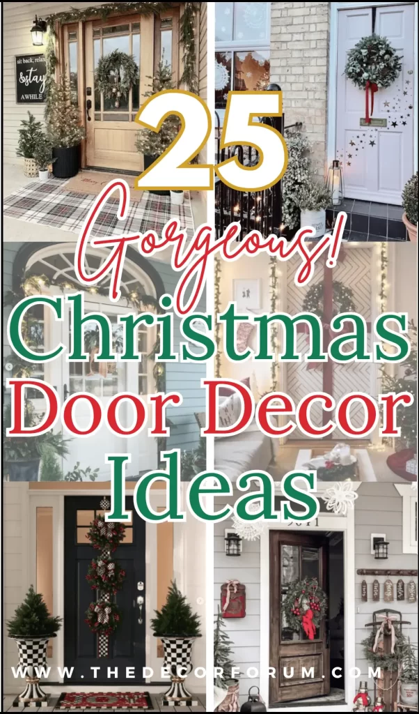 25 gorgeous Christmas door decor ideas you need to try