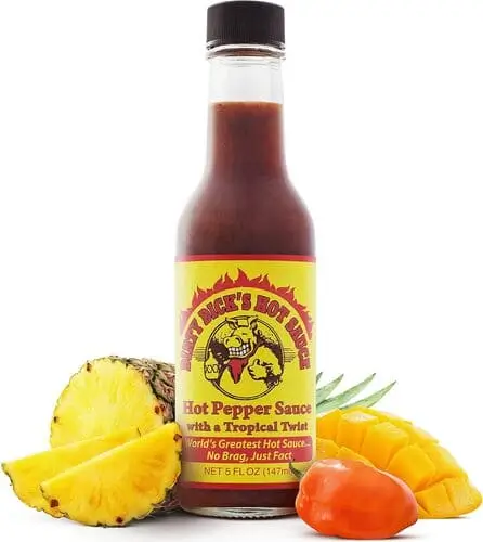 dirty dick's hot tropical sauce for men's christmas gift basket