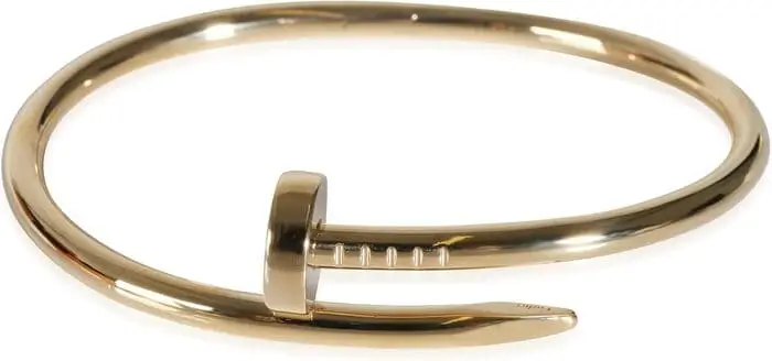 Classic Cartier gold bracelet, top choice for expensive Christmas gift ideas for her