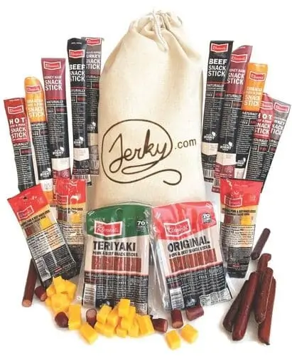 Beef jerky bundle pack to put in men's christmas gift basket