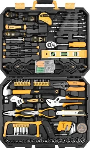 Complete tool set for DIY tool basket for Christmas gift for men