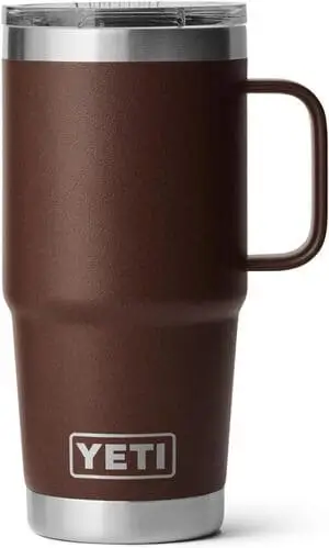 Brown Yeti tumbler for men's movie night Christmas gift basket