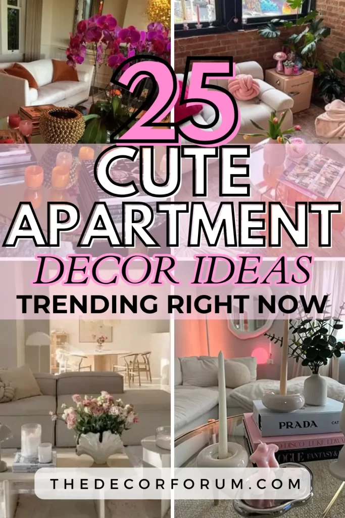 25 cute apartment decor ideas trending right now