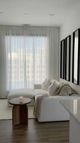 Chic apartment curtains add to cute apartment decor aesthetic