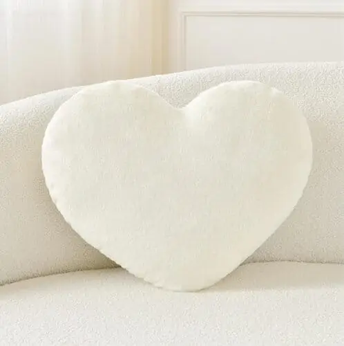 Heart pillow is the cutest apartment decor