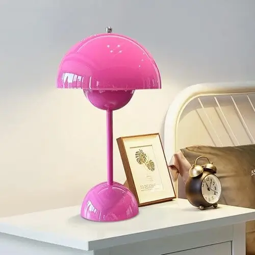 Colorful modern lamp for cute side table decor