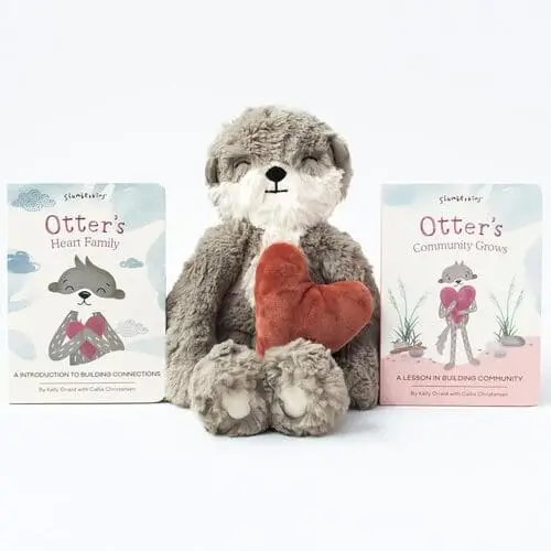  Slumberkins Otter Emotional Learning Set, a cozy plush and book combination, perfect for a meaningful Christmas gift idea for 4-year-olds available on Amazon.