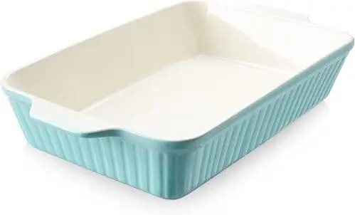 Cute baking dish for valentine's breakfast