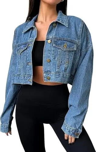 If youre looking for a fun and trendy gift for the coastal cowgirl lover in your life, go with a cropped denim jacket she can wear with dresses, skirts, leggings, and more.