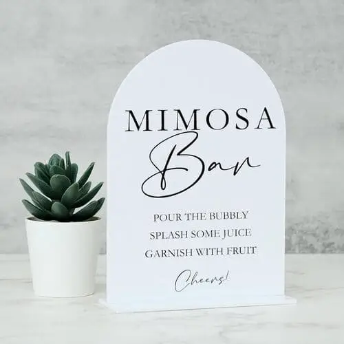 Cute mimosa bar sign for your next valentine's brunch